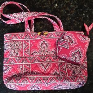 Vera Bradley GUC paisley tote and wallet set